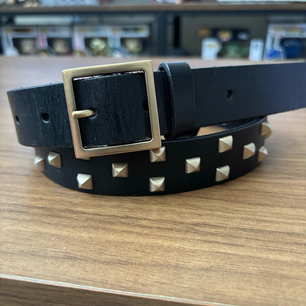 AllSaints studded leather belt